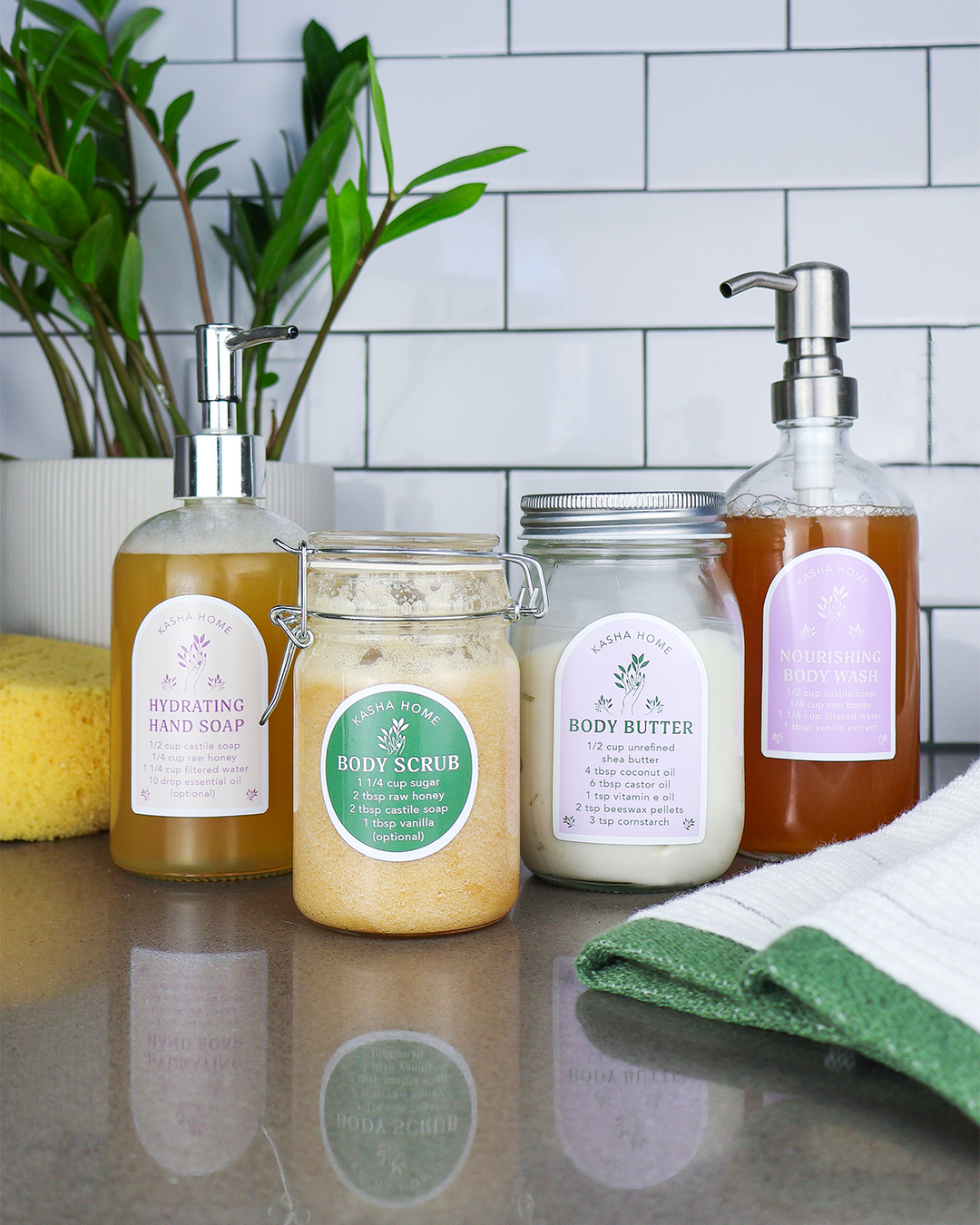 Non-toxic Body Care Recipe Labels