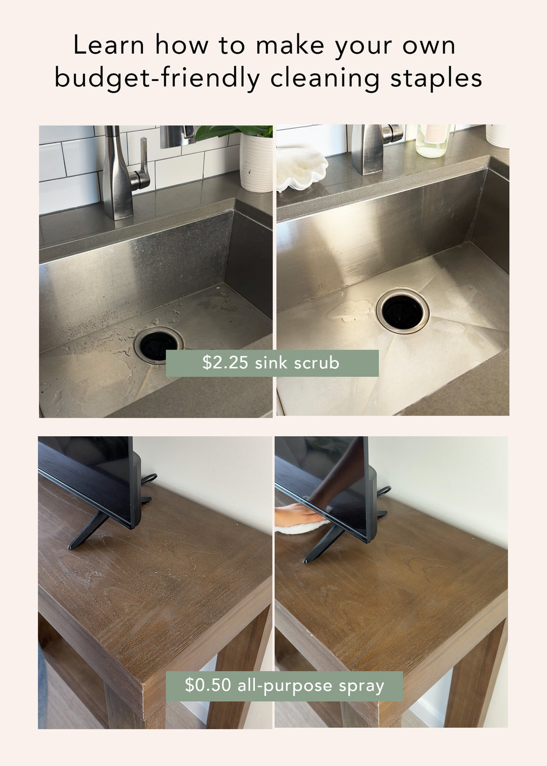 Non-toxic Cleaning Hacks Ebook