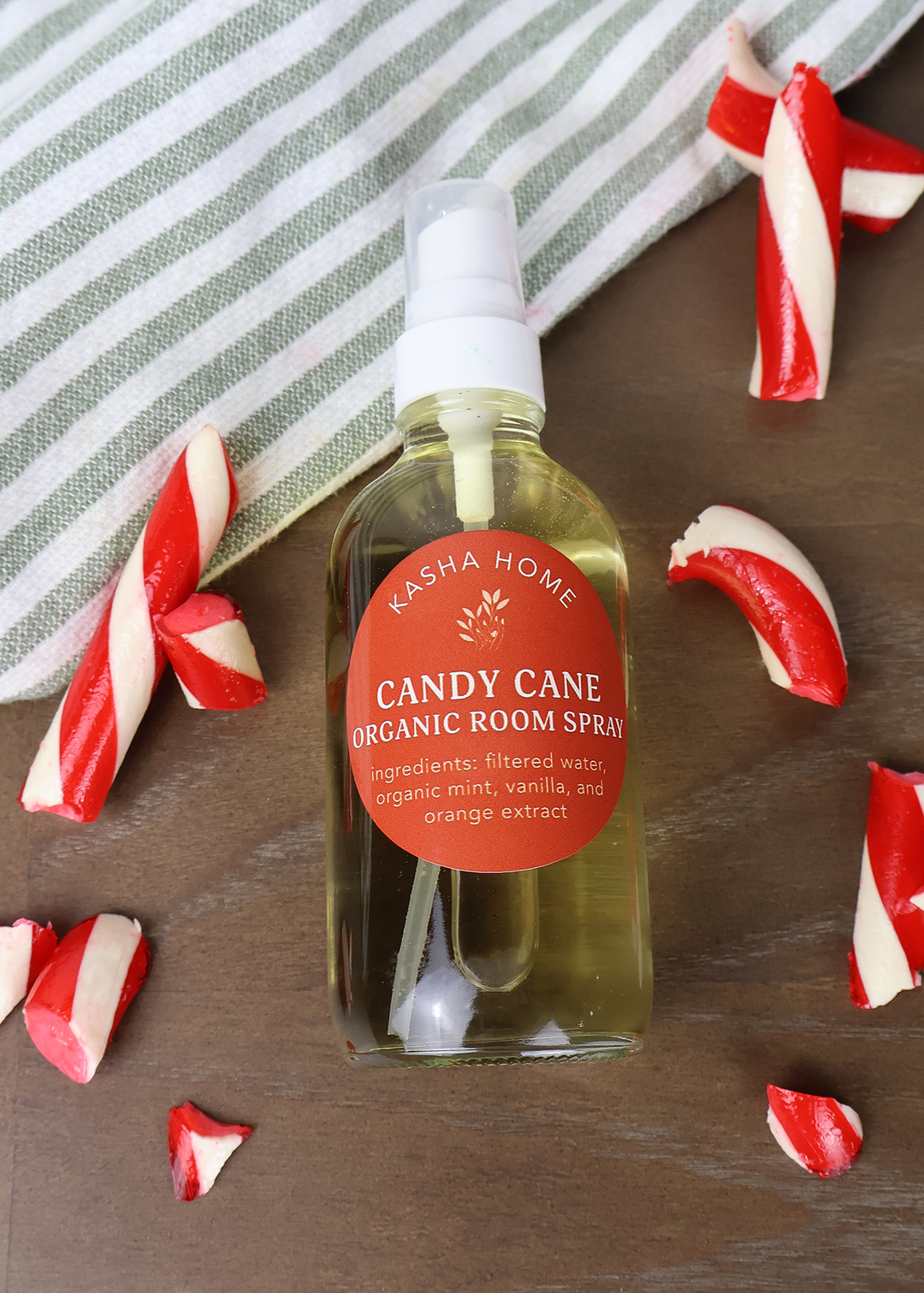 Candy Cane All-Natural Organic Room Spray