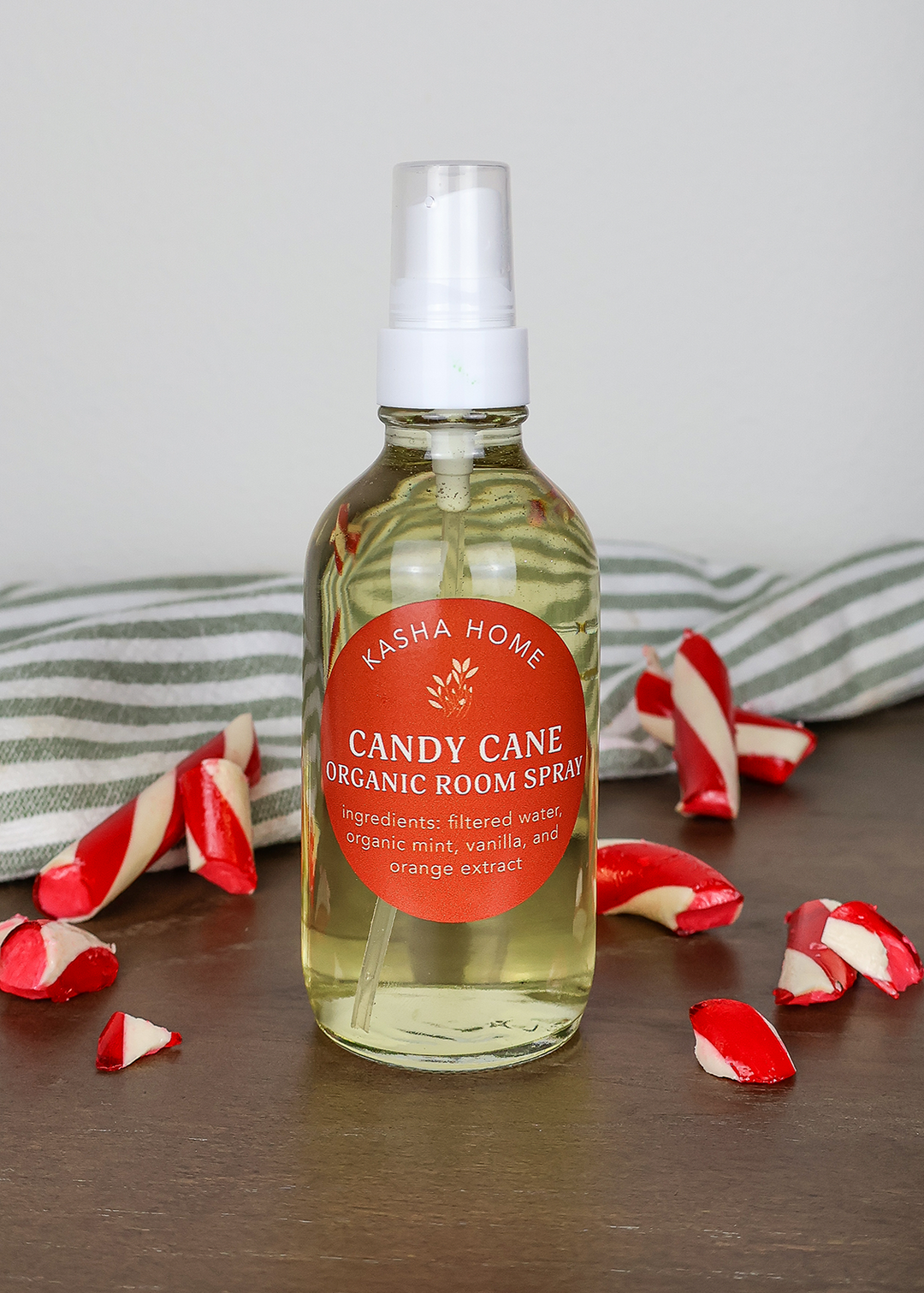 Candy Cane All-Natural Organic Room Spray