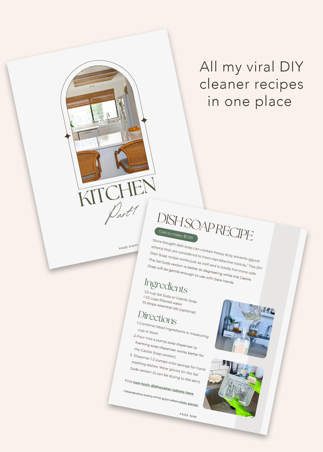 Non-toxic Cleaning Hacks Ebook
