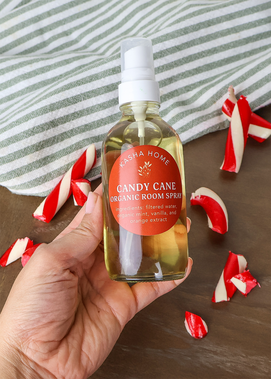 Candy Cane All-Natural Organic Room Spray